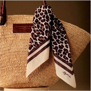 NWT Sezane Leopard Scarf